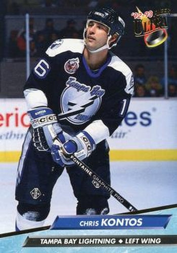 #412 Chris Kontos - Tampa Bay Lightning - 1992-93 Ultra Hockey