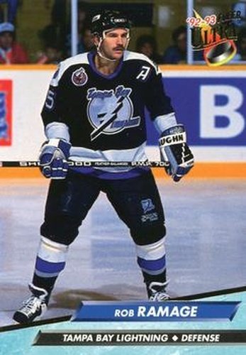 #413 Rob Ramage - Tampa Bay Lightning - 1992-93 Ultra Hockey