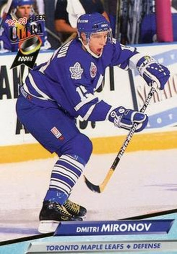 #422 Dmitri Mironov - Toronto Maple Leafs - 1992-93 Ultra Hockey