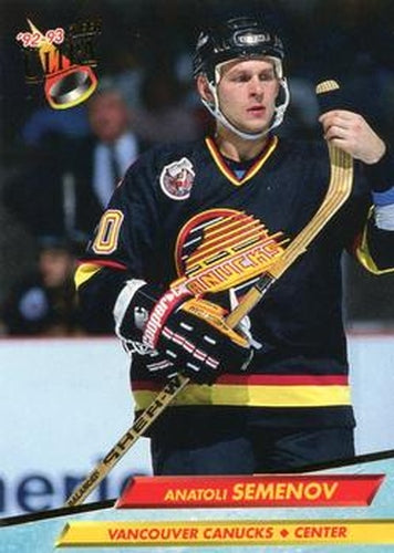 #429 Anatoli Semenov - Vancouver Canucks - 1992-93 Ultra Hockey