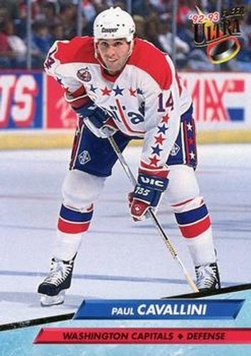 #432 Paul Cavallini - Washington Capitals - 1992-93 Ultra Hockey