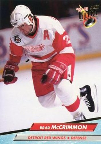 #52 Brad McCrimmon - Detroit Red Wings - 1992-93 Ultra Hockey