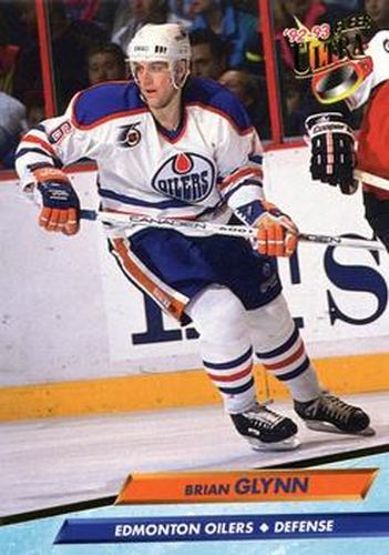 #58 Brian Glynn - Edmonton Oilers - 1992-93 Ultra Hockey