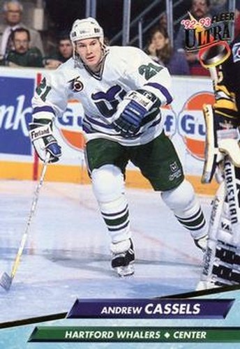 #70 Andrew Cassels - Hartford Whalers - 1992-93 Ultra Hockey