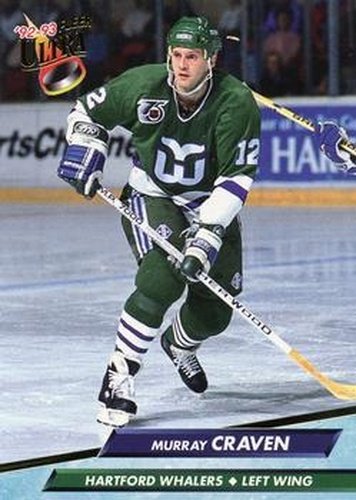 #71 Murray Craven - Hartford Whalers - 1992-93 Ultra Hockey