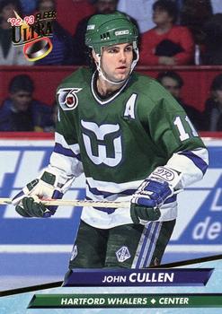 #72 John Cullen - Hartford Whalers - 1992-93 Ultra Hockey