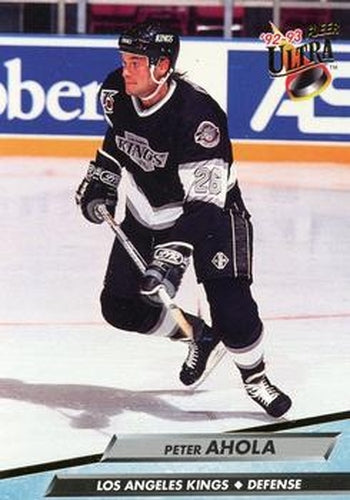 #78 Peter Ahola - Los Angeles Kings - 1992-93 Ultra Hockey