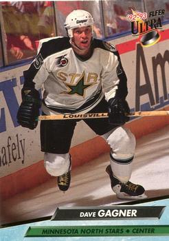 #94 Dave Gagner - Minnesota North Stars - 1992-93 Ultra Hockey