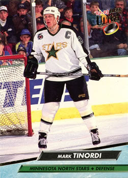 #98 Mark Tinordi - Minnesota North Stars - 1992-93 Ultra Hockey