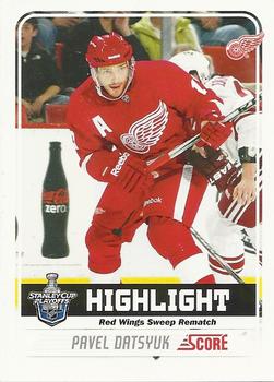 #492 Pavel Datsyuk - Detroit Red Wings - 2011-12 Score Hockey