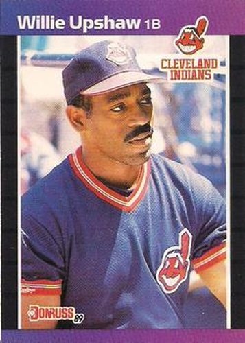 #492 Willie Upshaw - Cleveland Indians - 1989 Donruss Baseball