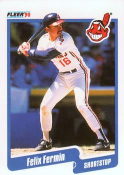 #492 Felix Fermin - Cleveland Indians - 1990 Fleer USA Baseball