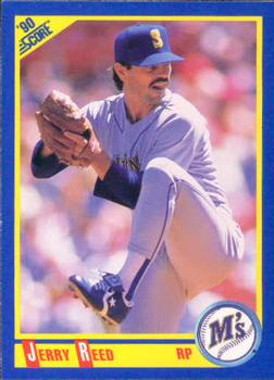 #492 Jerry Reed - Seattle Mariners - 1990 Score Baseball