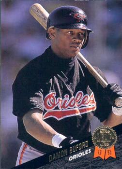 #492 Damon Buford - Baltimore Orioles - 1993 Leaf Baseball