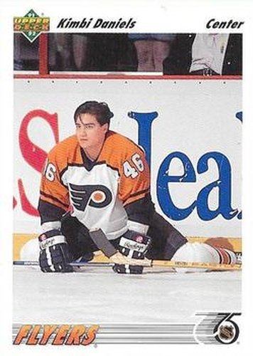 #492 Kimbi Daniels - Philadelphia Flyers - 1991-92 Upper Deck Hockey