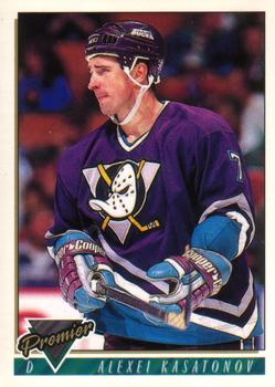 #492 Alexei Kasatonov - Anaheim Mighty Ducks - 1993-94 O-Pee-Chee Premier Hockey