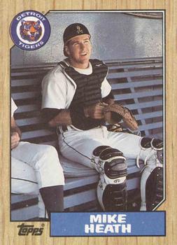 #492 Mike Heath - Detroit Tigers - 1987 Topps Baseball