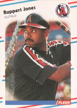 #492 Ruppert Jones - California Angels - 1988 Fleer Baseball