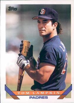 #492 Tom Lampkin - San Diego Padres - 1993 Topps Baseball