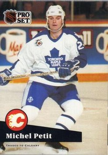 #492 Michel Petit - 1991-92 Pro Set Hockey