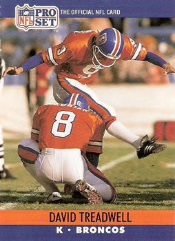 #492 David Treadwell - Denver Broncos - 1990 Pro Set Football