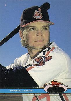 #492 Mark Lewis - Cleveland Indians - 1991 Stadium Club Baseball