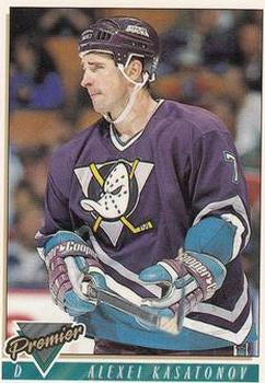 #492 Alexei Kasatonov - Anaheim Mighty Ducks - 1993-94 Topps Premier Hockey