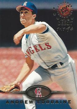 #492 Andrew Lorraine - California Angels - 1995 Stadium Club Baseball