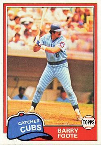 #492 Barry Foote - Chicago Cubs - 1981 Topps Baseball