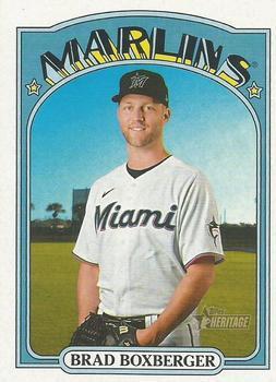 #492 Brad Boxberger - Miami Marlins - 2021 Topps Heritage Baseball