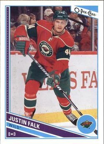 #492 Justin Falk - Minnesota Wild - 2013-14 O-Pee-Chee Hockey