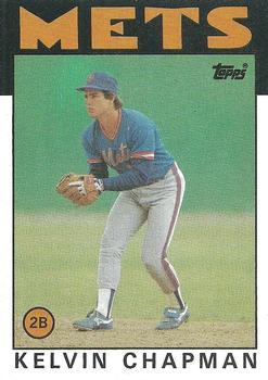 #492 Kelvin Chapman - New York Mets - 1986 Topps Baseball