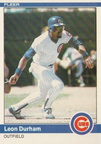 #492 Leon Durham - Chicago Cubs - 1984 Fleer Baseball