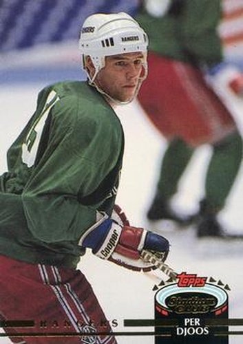 #492 Per Djoos - New York Rangers - 1992-93 Stadium Club Hockey