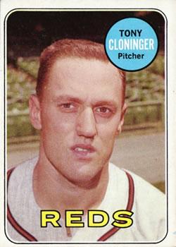 #492 Tony Cloninger - Cincinnati Reds - 1969 Topps Baseball