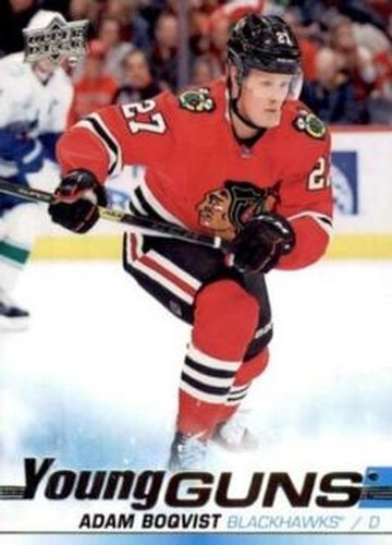 #492 Adam Boqvist - Chicago Blackhawks - 2019-20 Upper Deck Hockey