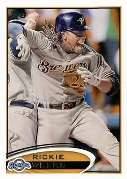 #492 Rickie Weeks - Milwaukee Brewers - 2012 Topps Baseball