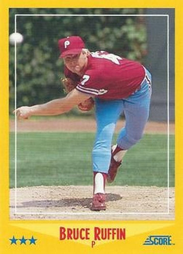 #492 Bruce Ruffin - Philadelphia Phillies - 1988 Score Baseball