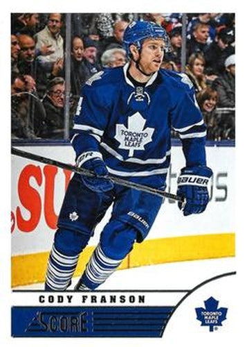 #492 Cody Franson - Toronto Maple Leafs - 2013-14 Score Hockey