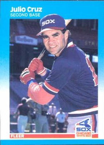#492 Julio Cruz - Chicago White Sox - 1987 Fleer Baseball