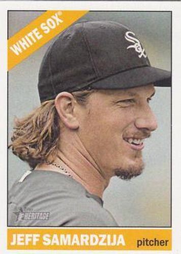#492a Jeff Samardzija - Chicago White Sox - 2015 Topps Heritage Baseball