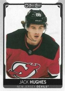 #492b Jack Hughes - Head Shot - New Jersey Devils - 2021-22 O-Pee-Chee Hockey