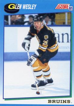 #493 Glen Wesley - Boston Bruins - 1991-92 Score Canadian Hockey