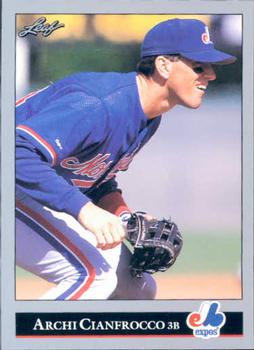 #493 Archi Cianfrocco - Montreal Expos - 1992 Leaf Baseball