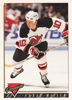 #493 Corey Millen - New Jersey Devils - 1993-94 Topps Premier Hockey