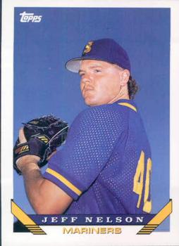 #493 Jeff Nelson - Seattle Mariners - 1993 Topps Baseball