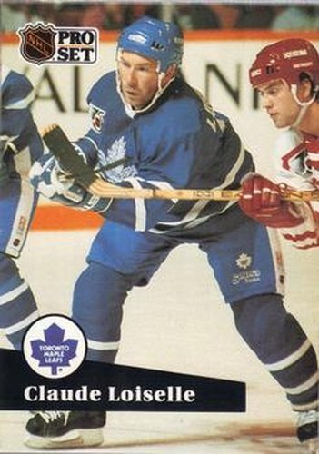 #493 Claude Loiselle - 1991-92 Pro Set Hockey