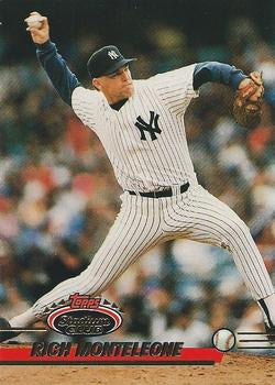 #493 Rich Monteleone - New York Yankees - 1993 Stadium Club Baseball