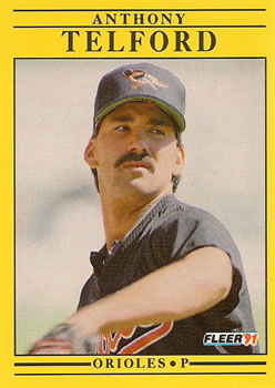 #493 Anthony Telford - Baltimore Orioles - 1991 Fleer Baseball