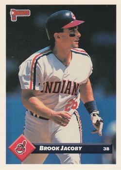 #493 Brook Jacoby - Cleveland Indians - 1993 Donruss Baseball